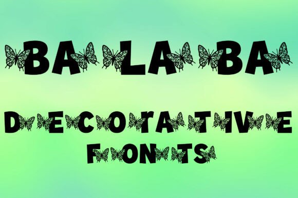 Balaba: A Butterfly-Inspired Font for Whimsical Design