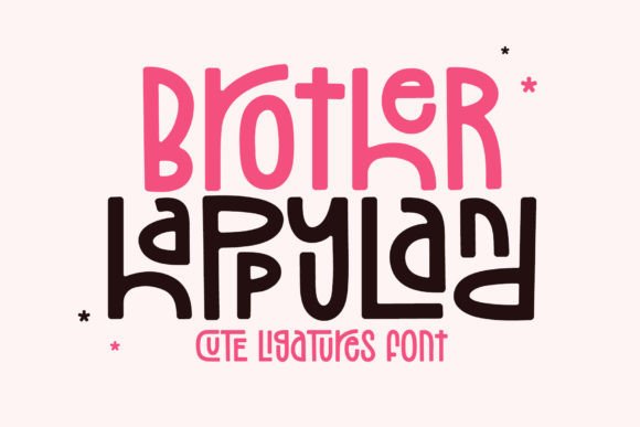 Brother Happyland: A Playful Font for Creative Projects