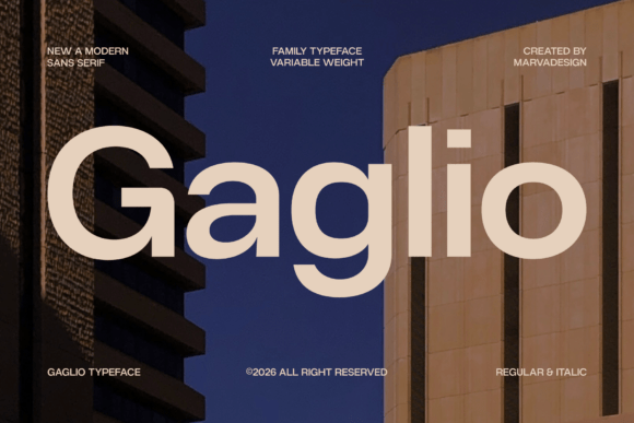 Build a Stronger Brand with the Gaglio Typeface