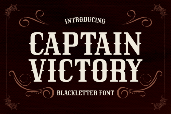 Captain Victory: Setting Sail with a Blackletter Typeface