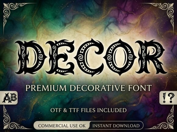 Decor: A Heavy-Weight Typeface for Gothic Grandeur