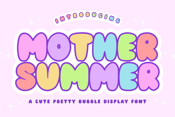 Mother Summer: The Retro Bubble Font for Modern Makers