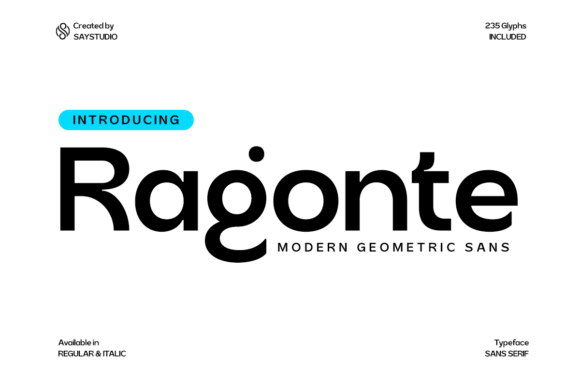 Ragonte: A Modern Typeface for Future-Forward Brands