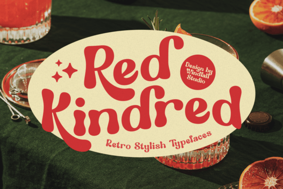 Red Kindred: A Retro Typeface for Modern Branding