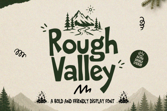 Rough Valley: The Display Font with a Natural Edge