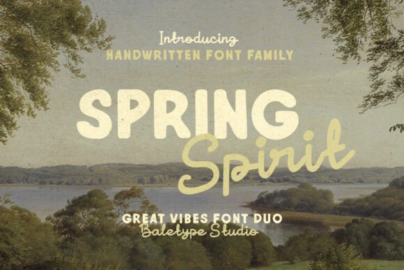 Spring Spirit: Blending Bold Sans Serif with Handmade Charm
