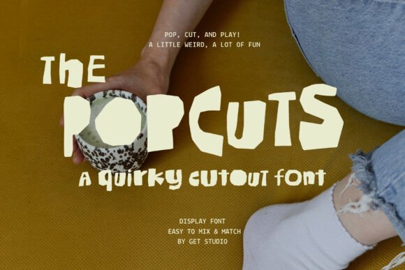 The Popcuts: A Handcrafted Font for Authentic Design