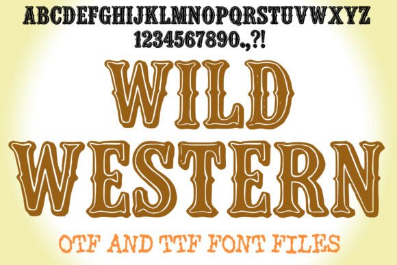 Wild Western Font: Authentic Cowboy Style for Bold Designs